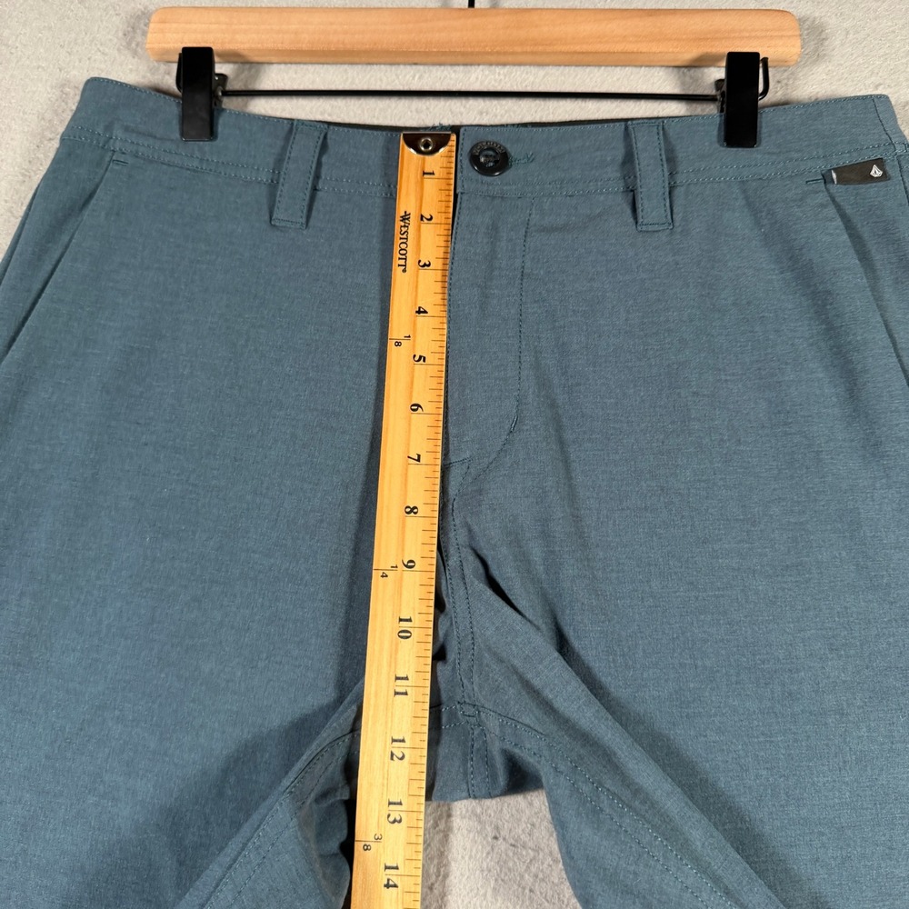Volcom Mens Frickin Modern Stretch Shorts Slate Blue Grey‎ Size 33 A3232201 - Picture 7 of 13